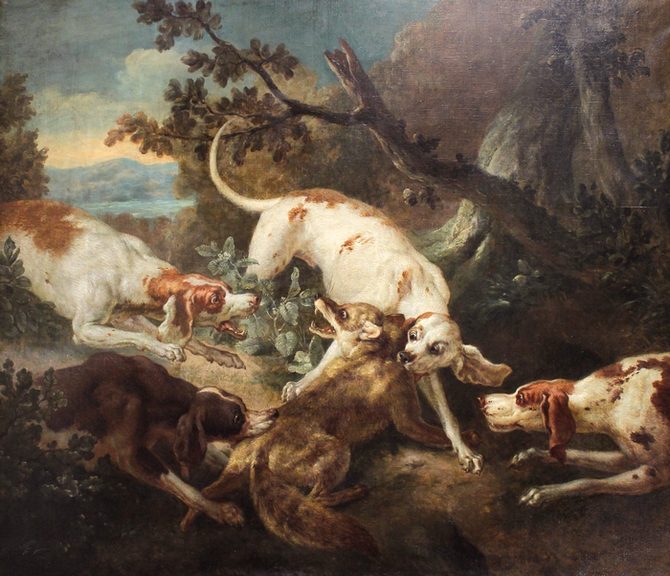 Hallali du renard - 1725 - Joconde - RMN - Chantilly - Musée Condé - Harry Bréjat